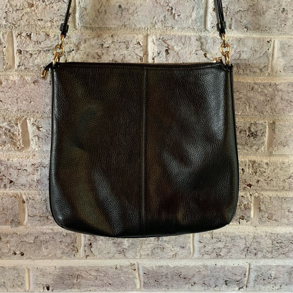 EUC Coach Pebble Leather Mae Crossbody Black with Gold Hardware - Picture 3 of 14